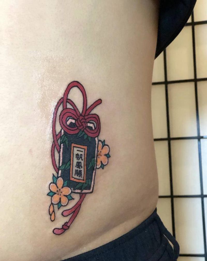 一帆风顺纹身图片_老传统纹身图案