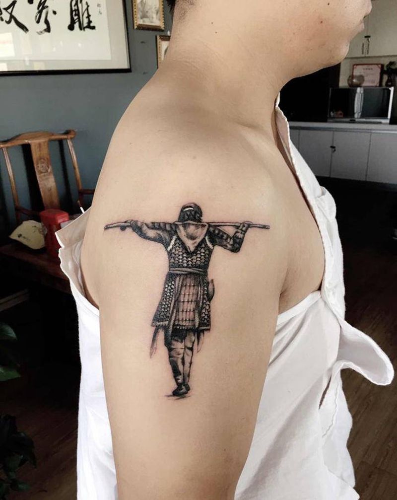 至尊宝纹身图片_手臂欧美写实纹身图案