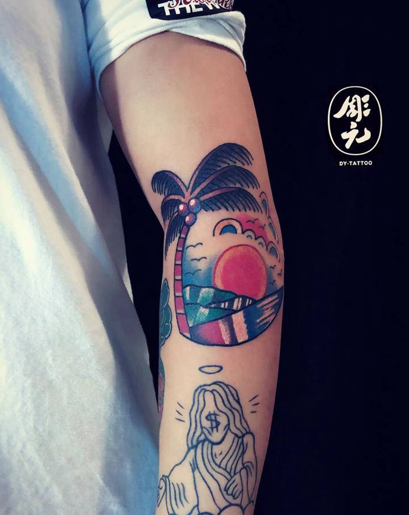 小图纹身图片_手臂Old School纹身图案