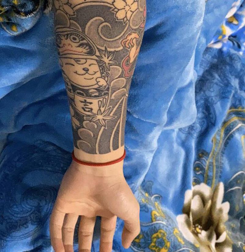 恢复纹身图片_手臂老传统纹身图案