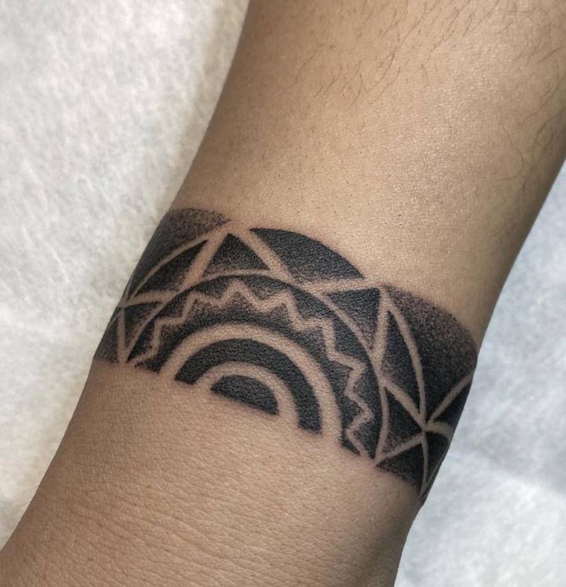 原创点刺图腾设计纹身图片_图腾点刺纹身图案