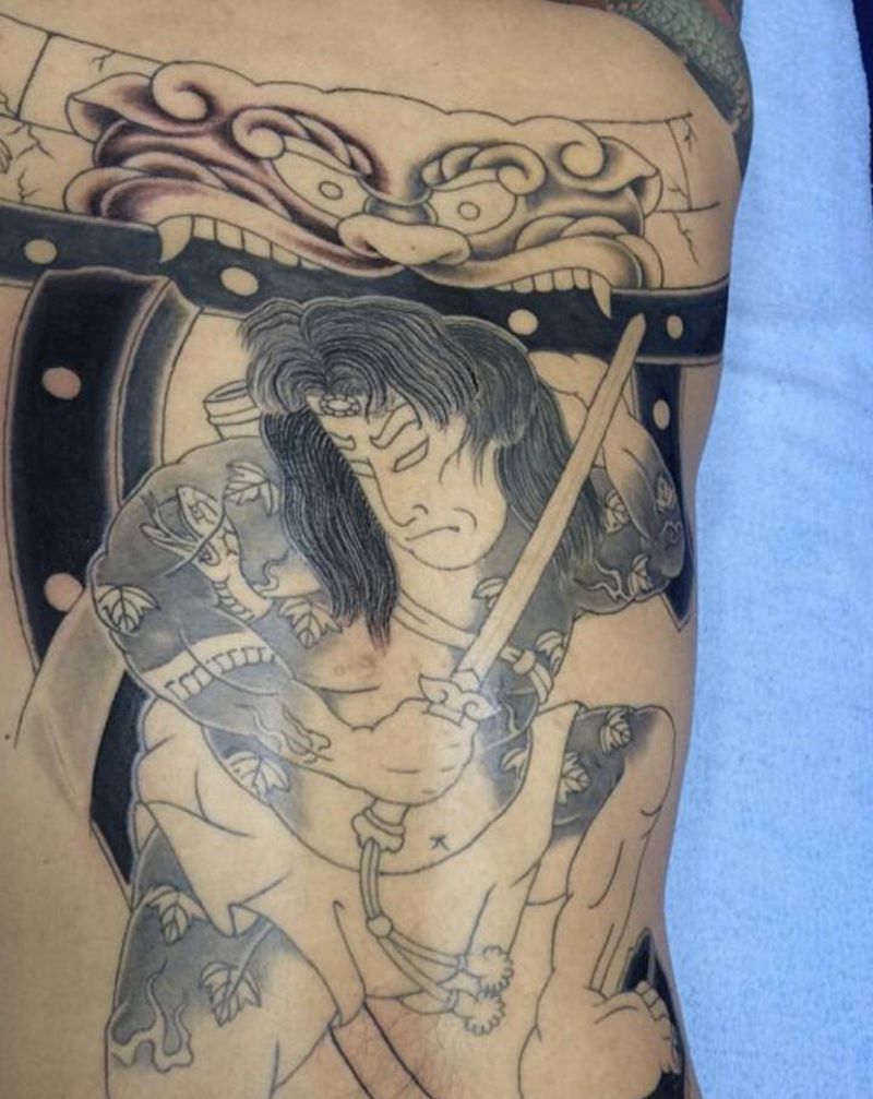 未完成纹身图片_老传统纹身图案