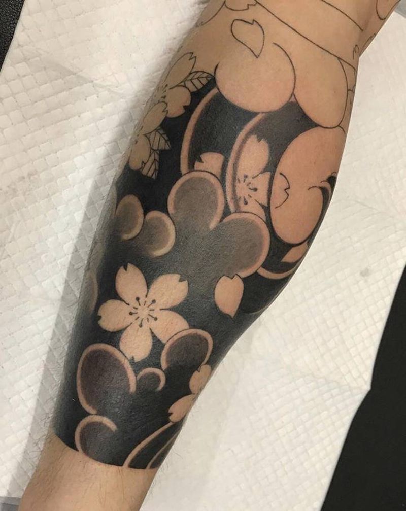 雾纹身图片_老传统纹身图案