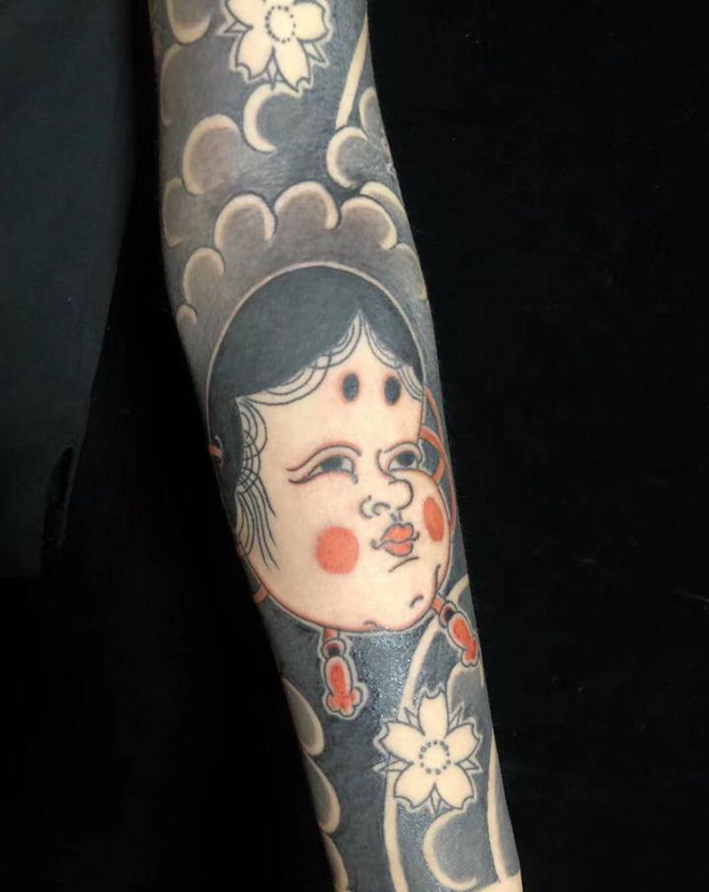 驻店刺青师by勇纹身图片_老传统纹身图案