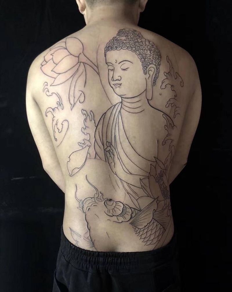 驻店刺青师by勇纹身图片_老传统纹身图案