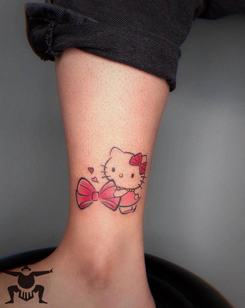 Kilt纹身图片_腿部脚部New School纹身图案