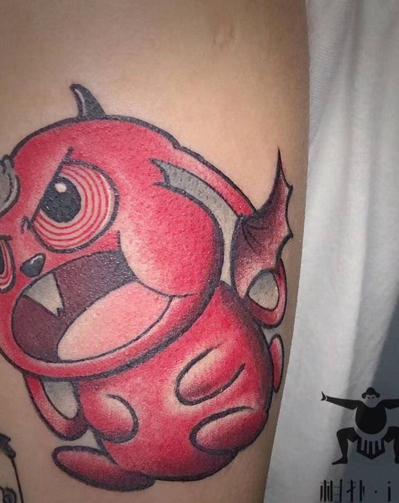 恶魔兔纹身图片_手臂New School纹身图案