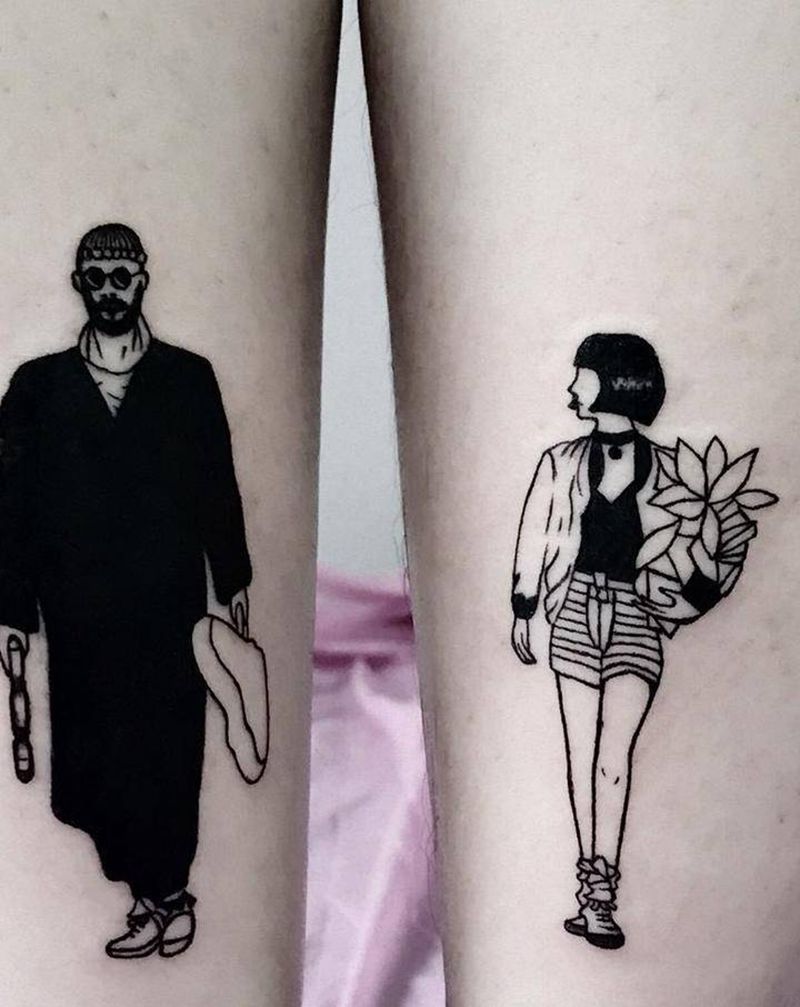 这个杀手不太冷纹身图片_手臂腿部图腾纹身图案