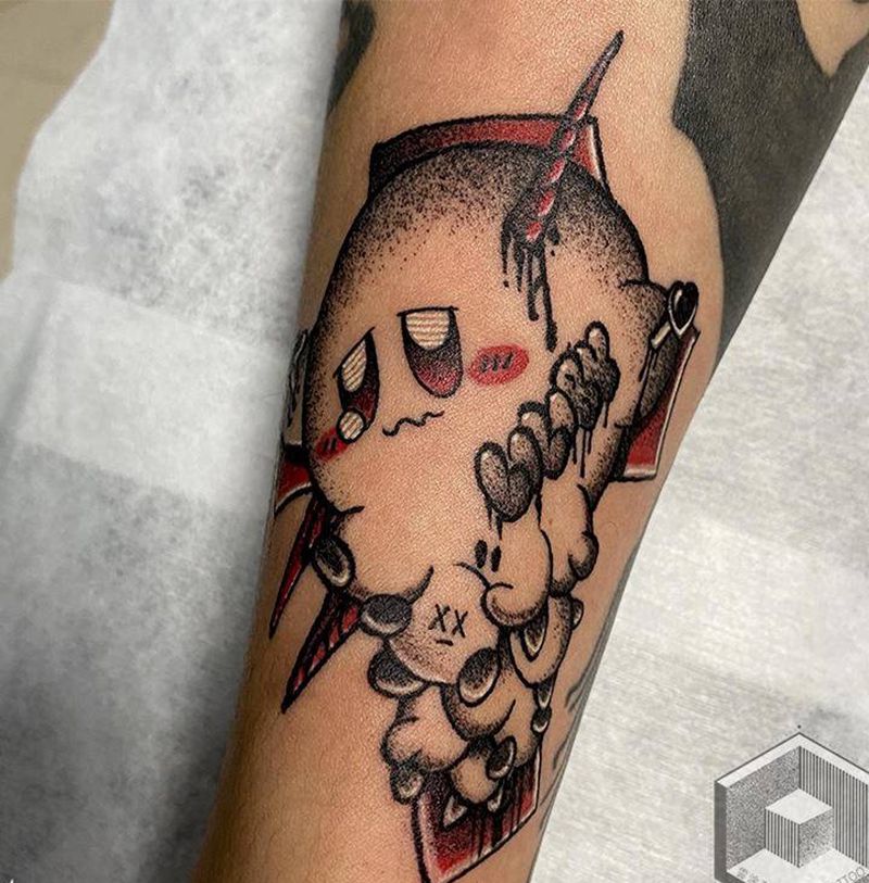 卡通纹身图片_手臂Old School纹身图案