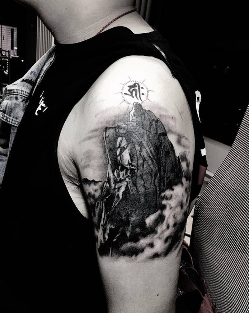 遮盖纹身纹身图片_手臂欧美写实纹身图案