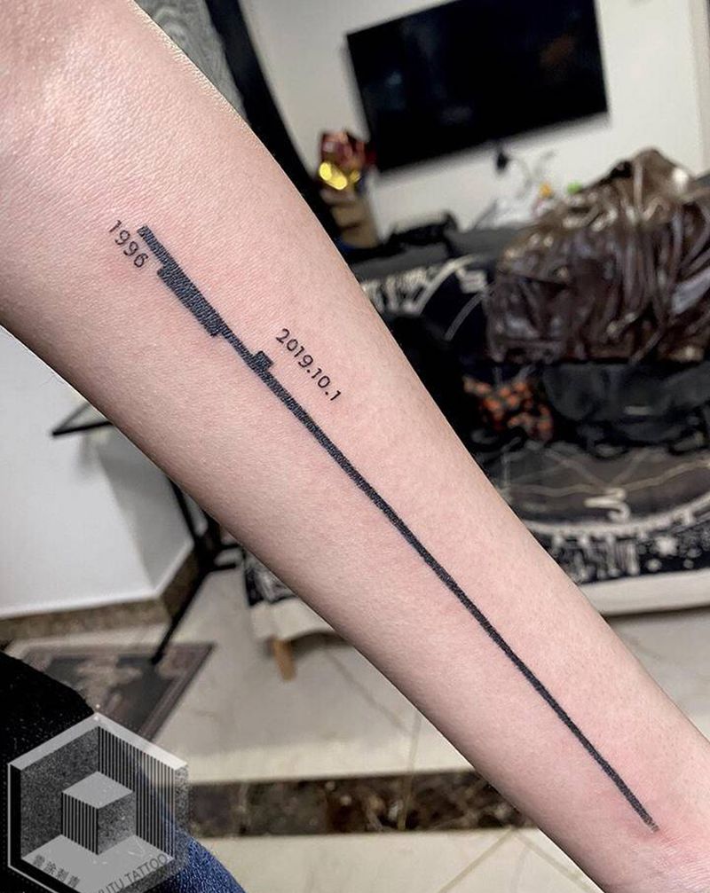 线条纹身图片_手臂纹身图案