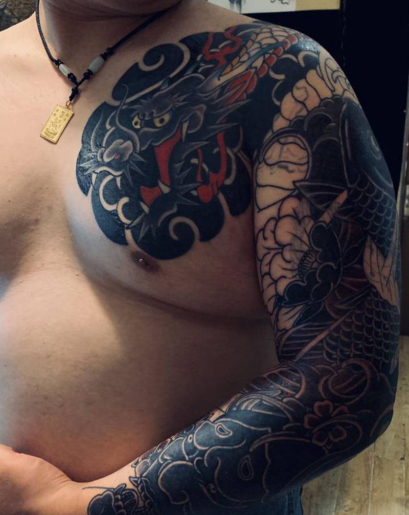 遮盖纹身图片_老传统纹身图案