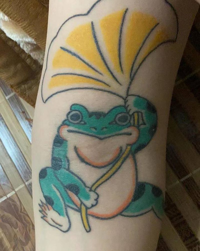 徒弟作品纹身图片_老传统纹身图案