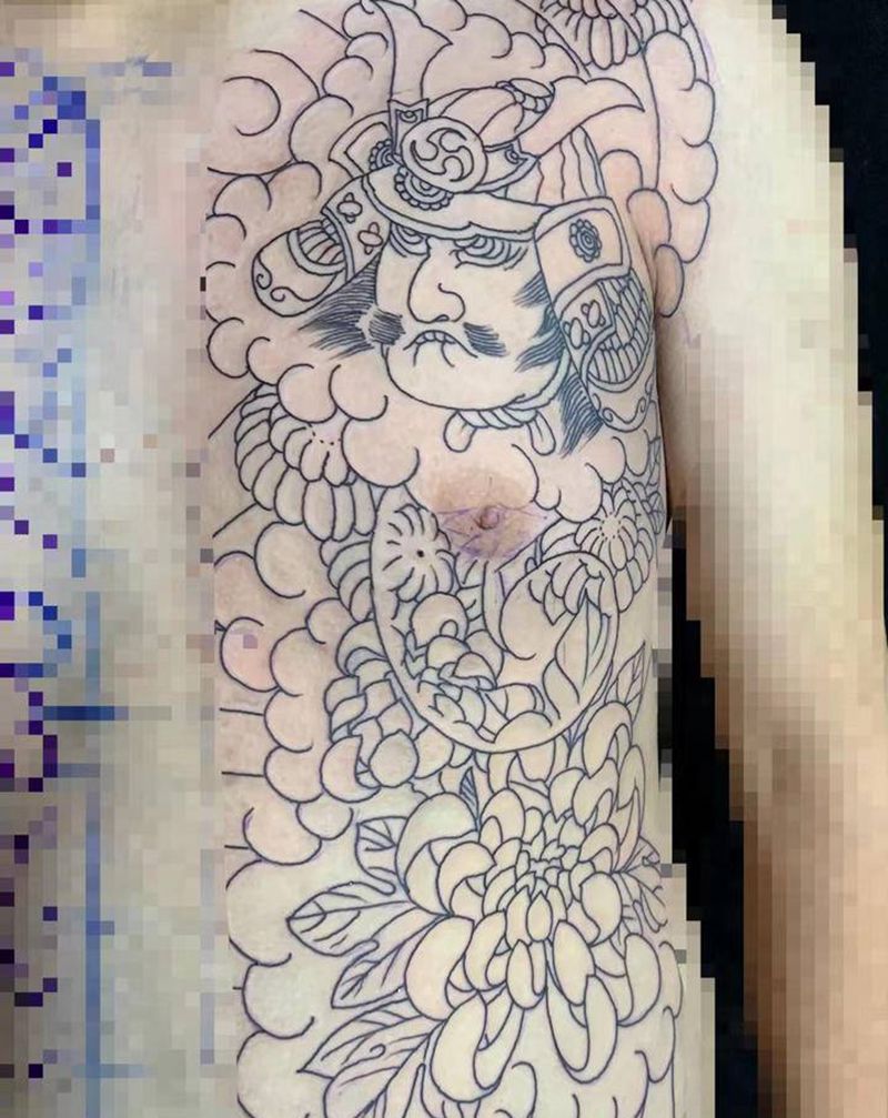 开衫纹身图片_老传统纹身图案