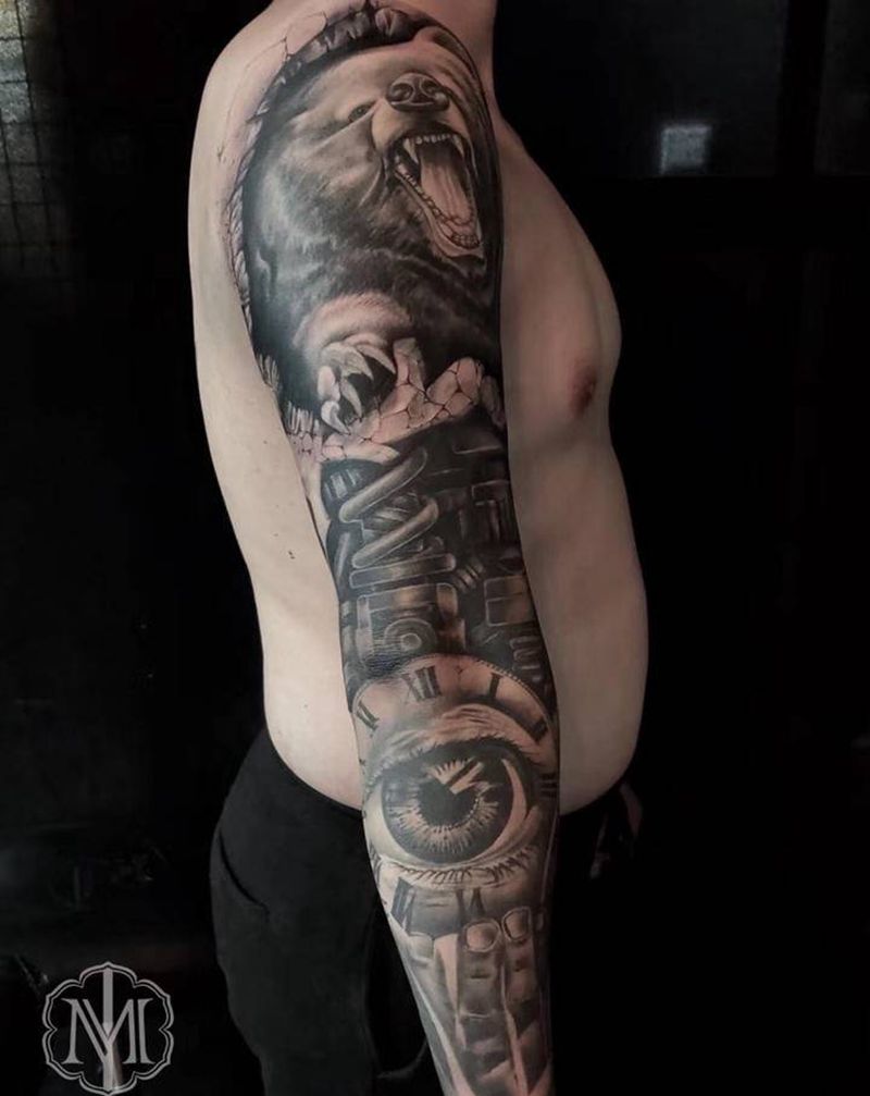 写实纹身图片_手臂欧美写实纹身图案