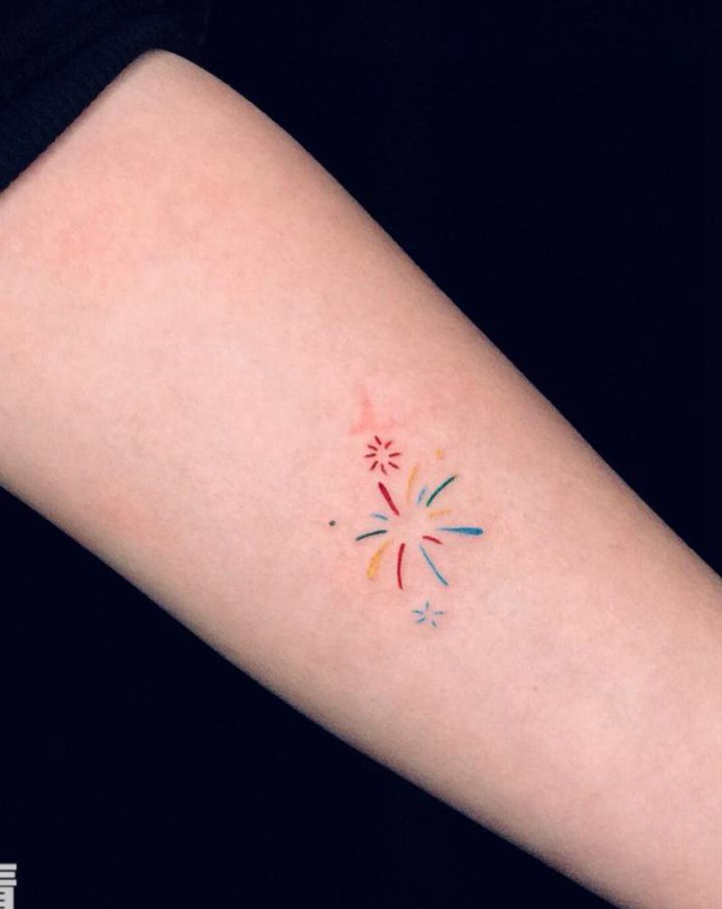 炫雅风纹身图片_手臂几何纹身图案