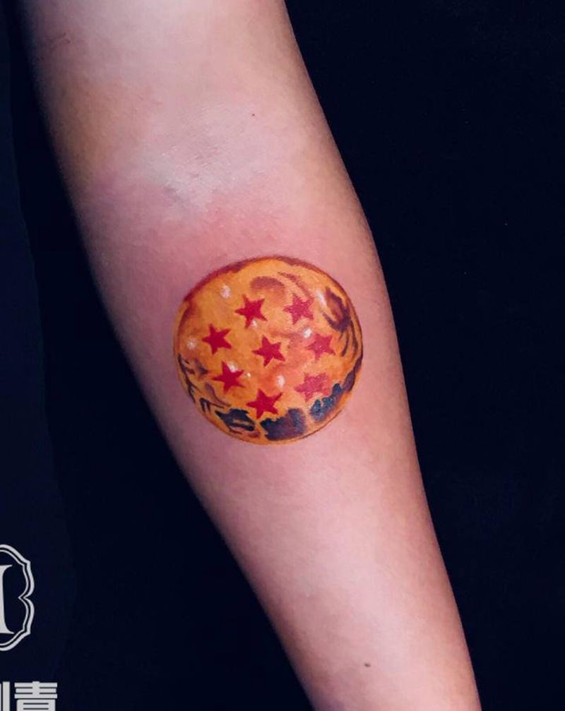 龙珠纹身图片_手臂纹身图案