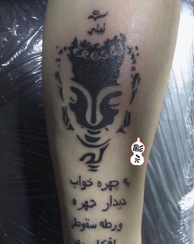 图腾佛纹身图片_图腾纹身图案