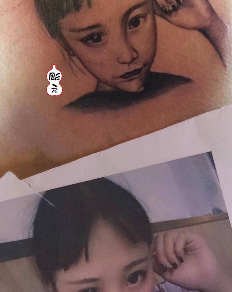 肖像纹身图片_欧美写实纹身图案