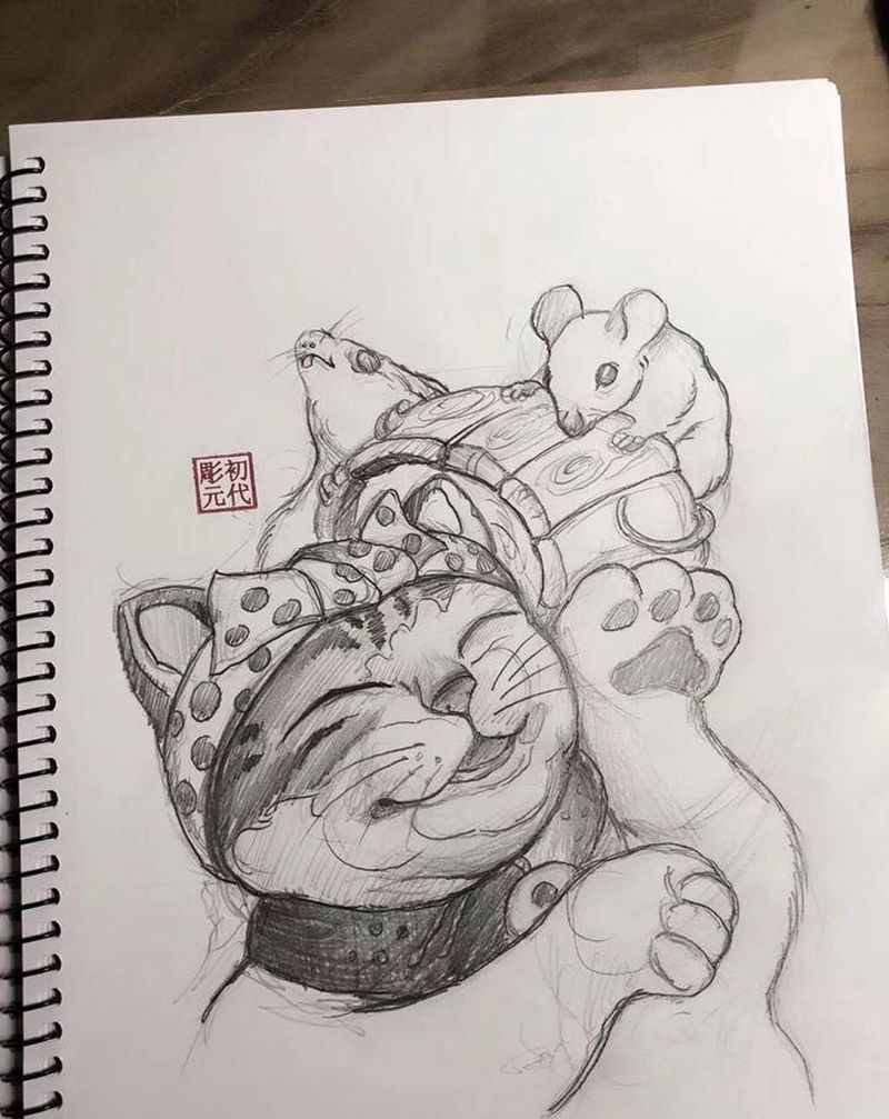 手稿纹身图片_Old School纹身图案