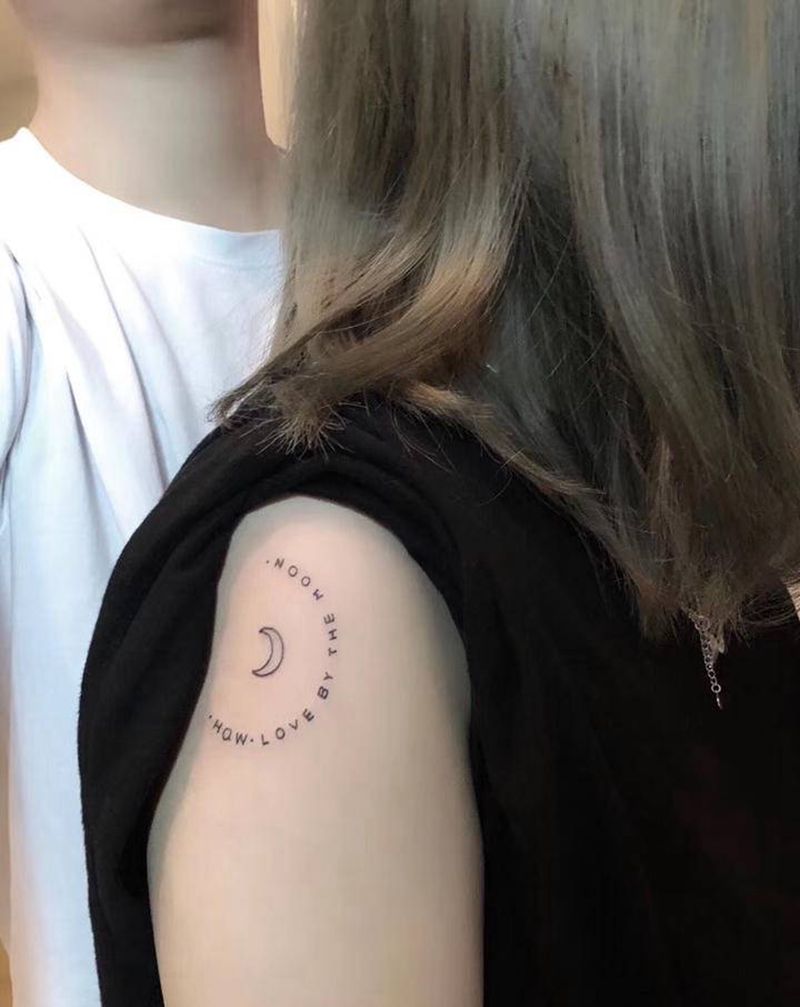 情侣纹身纹身图片_图腾几何纹身图案