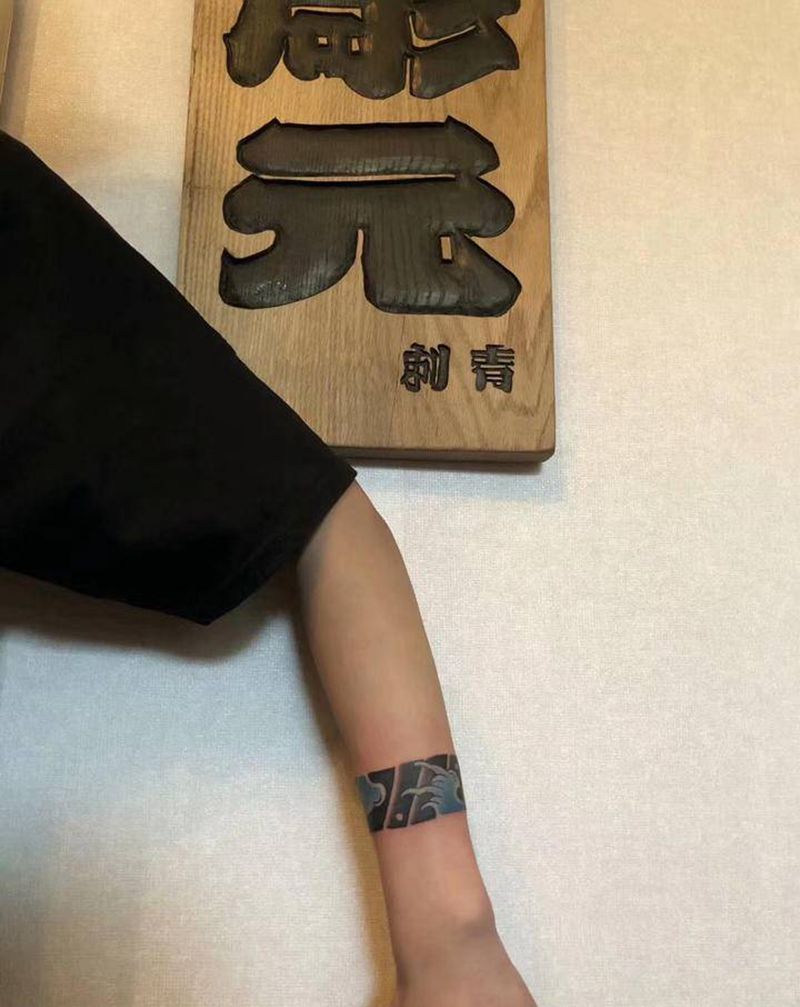 臂环纹身图片_老传统纹身图案