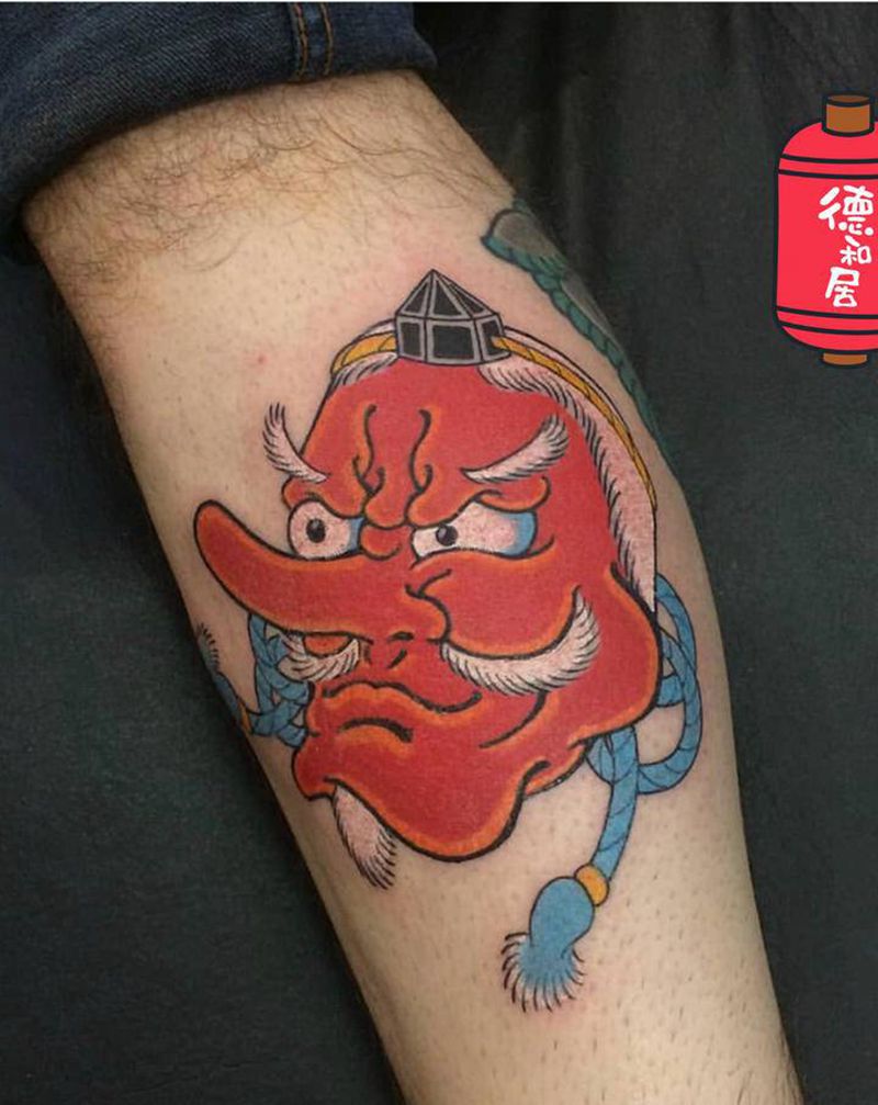 天狗纹身纹身图片_老传统纹身图案