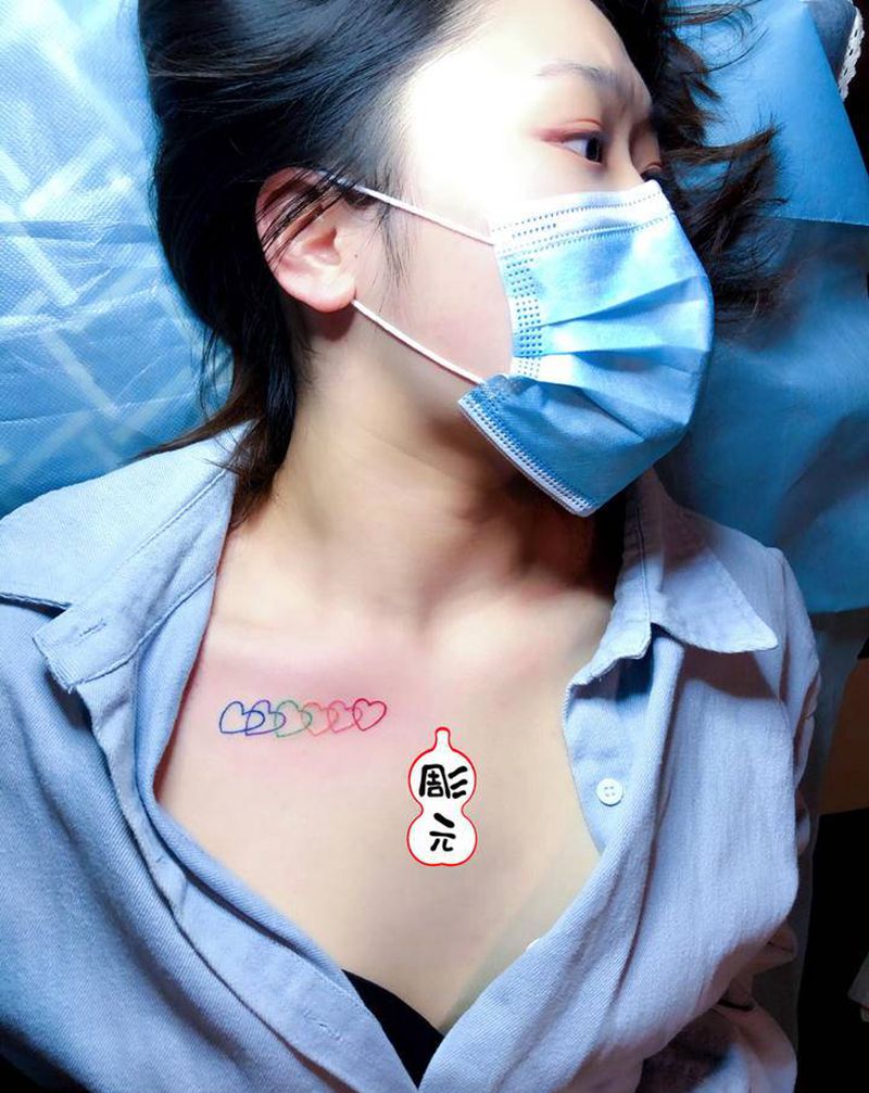 小清新纹身图片_水彩纹身图案