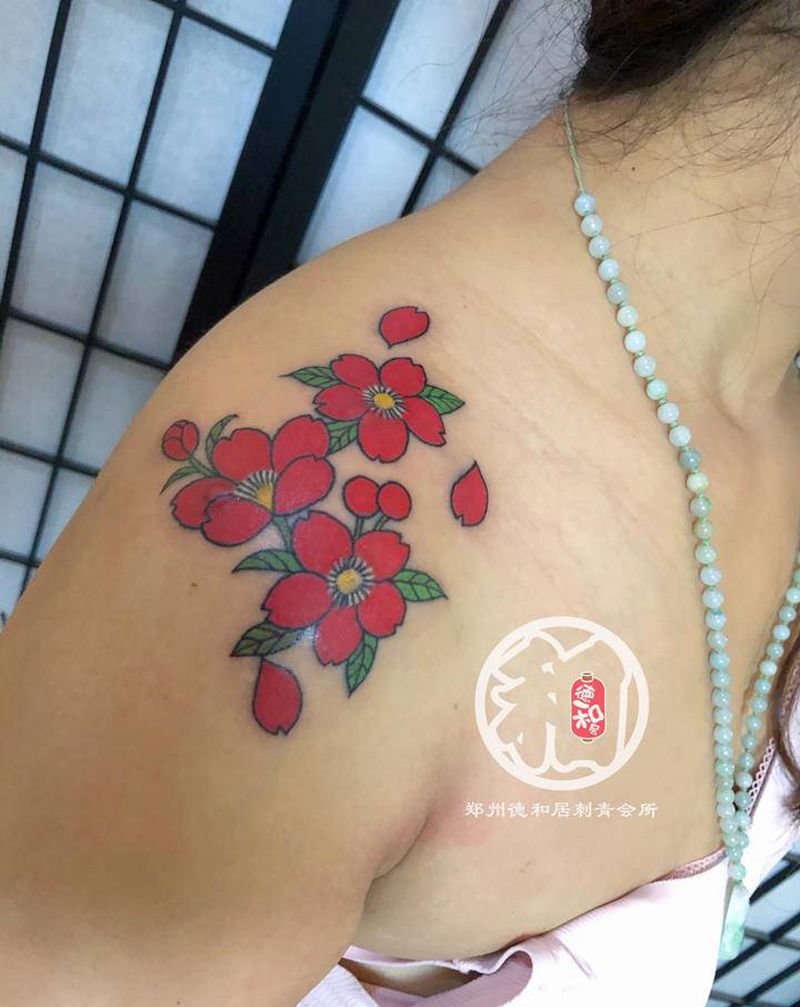 疤痕遮盖纹身图片_老传统纹身图案