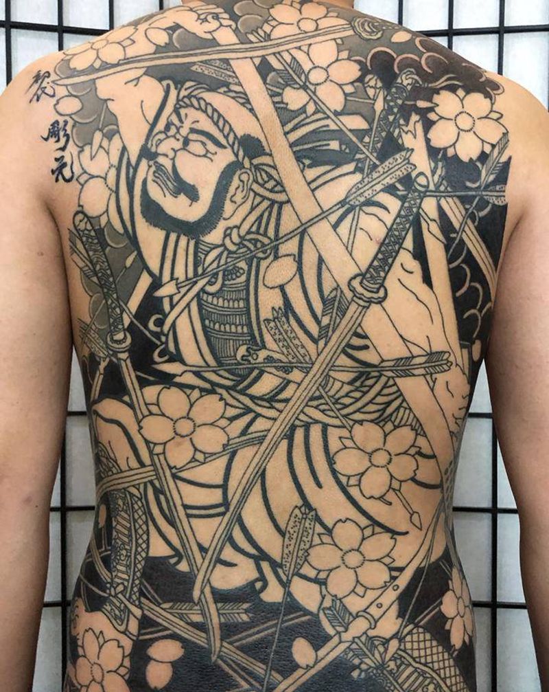 工作纹身图片_老传统纹身图案