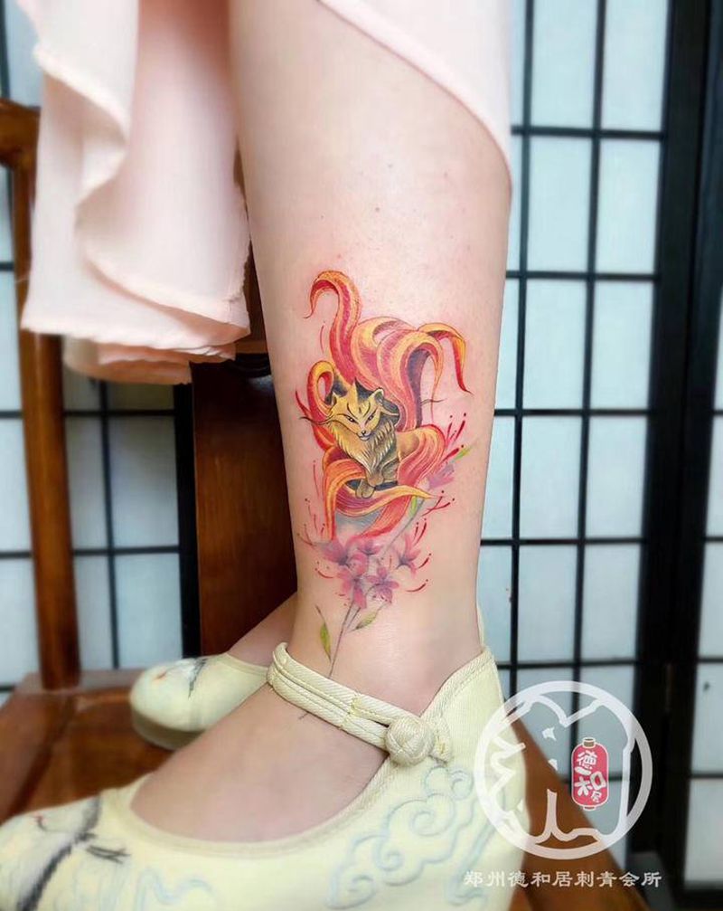 客人自带图纹身图片_水彩纹身图案