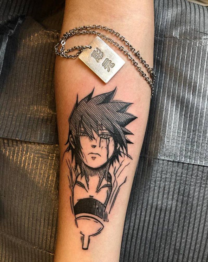 火影纹身图片_手臂Old School纹身图案