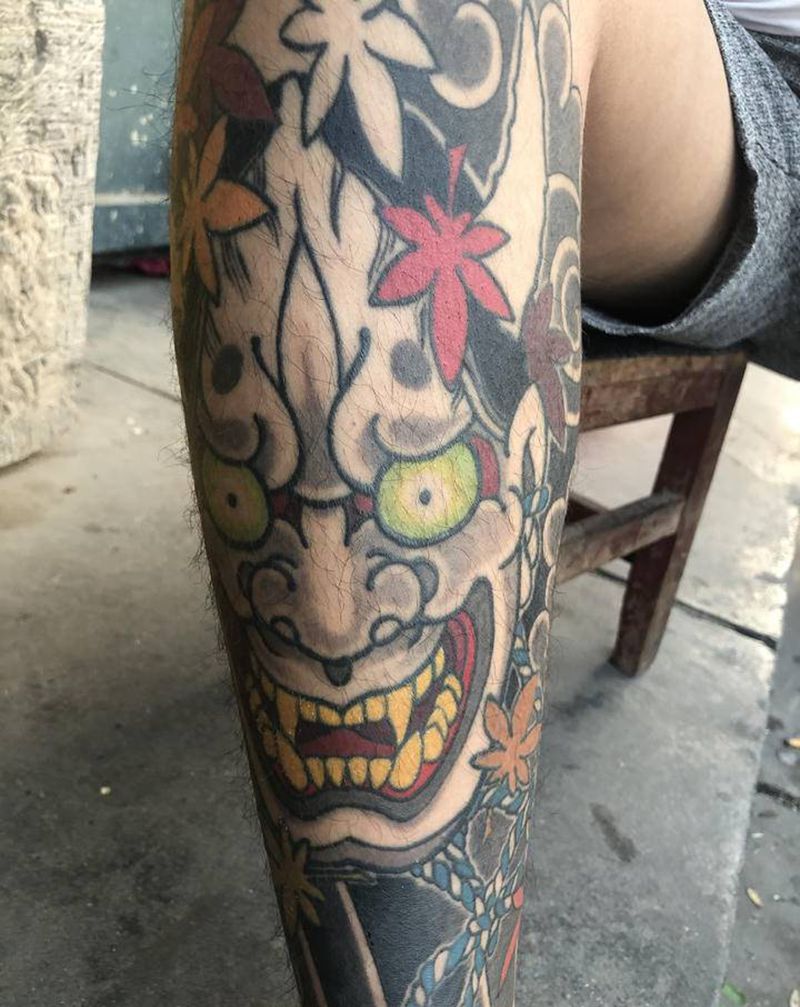 般若纹身图片_老传统纹身图案