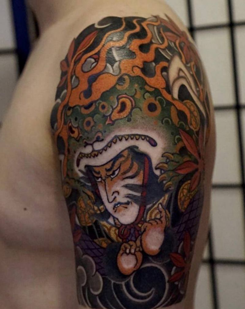 老传统纹身纹身图片_手臂老传统纹身图案