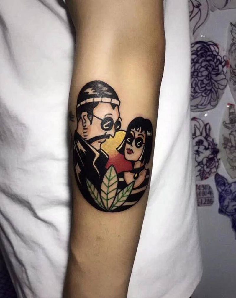 old死库纹身图片_手臂Old School纹身图案