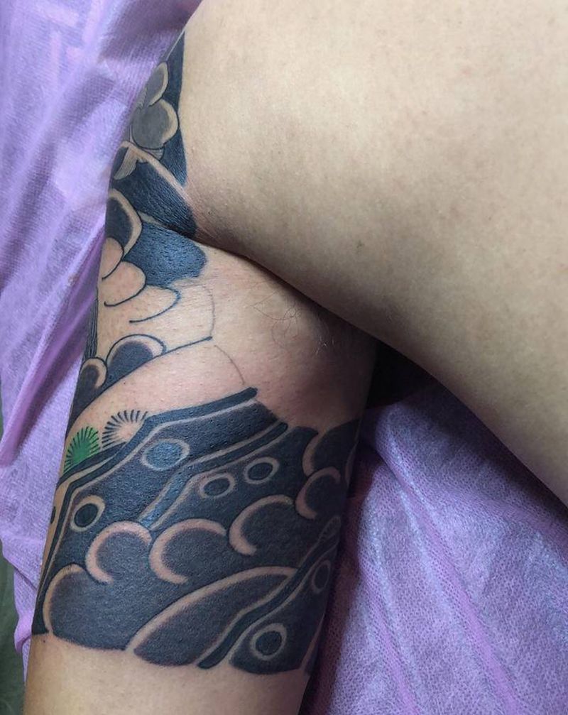 排七纹身图片_老传统纹身图案