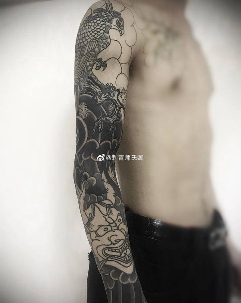 未完待续…纹身图片_手臂老传统纹身图案