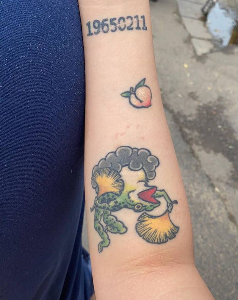 小图恢复后纹身图片_手臂老传统纹身图案