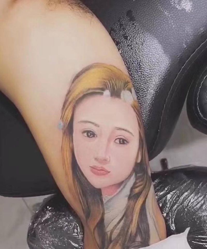 肖像作品纹身图片_手臂欧美写实纹身图案