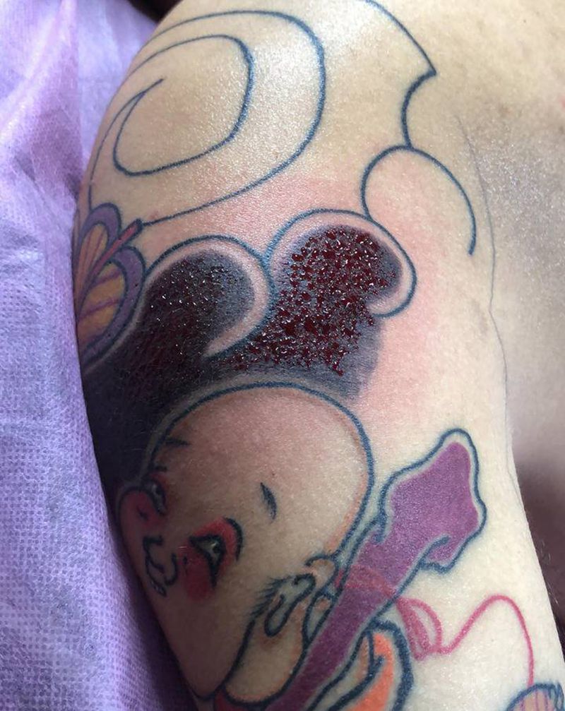 传统纹身图片_手臂老传统纹身图案