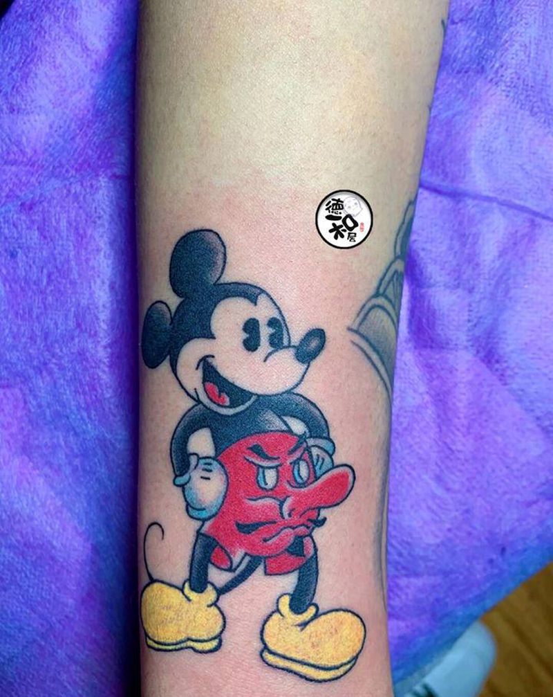 By:勇纹身图片_手臂Old School纹身图案