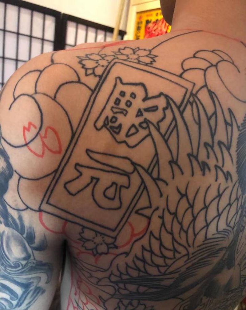 局部纹身图片_老传统纹身图案