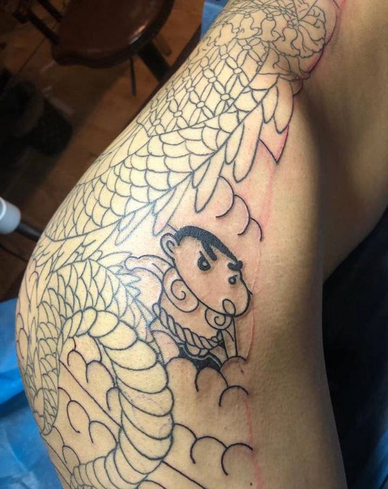 小新纹身图片_老传统纹身图案