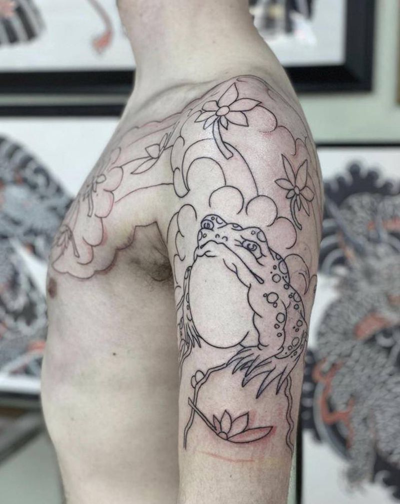 半甲纹身图片_老传统纹身图案