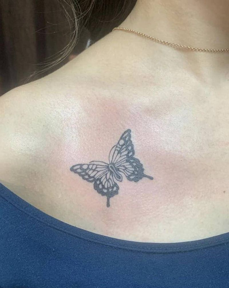 蝴蝶纹身图片_图腾纹身图案