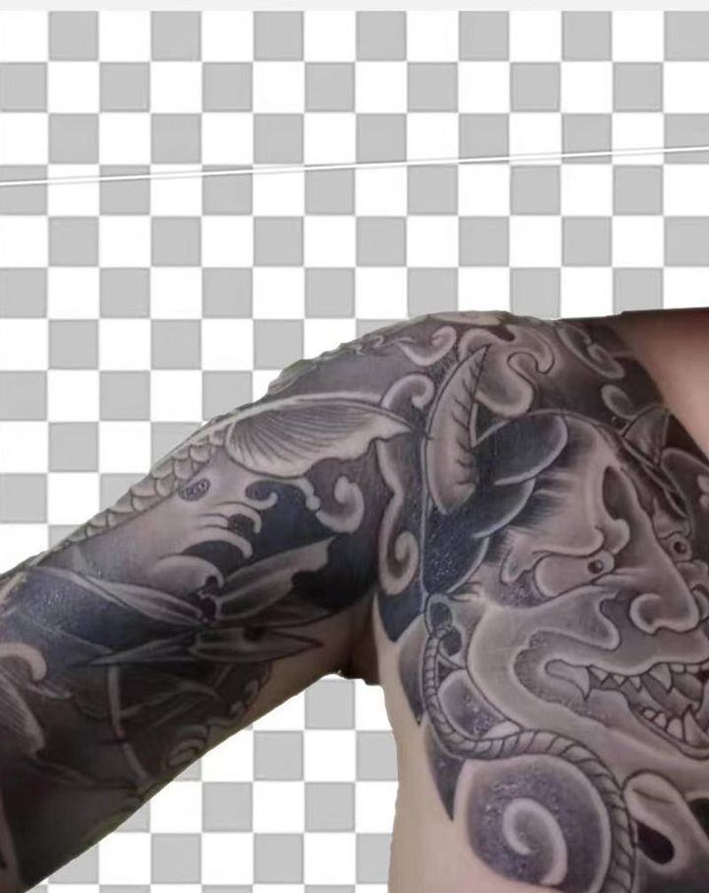 半甲纹身图片_手臂纹身图案