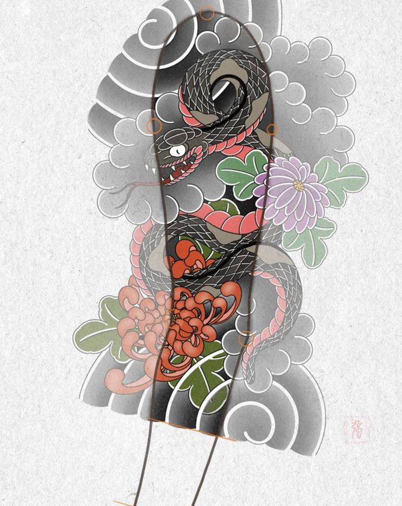 手稿纹身图片_老传统纹身图案