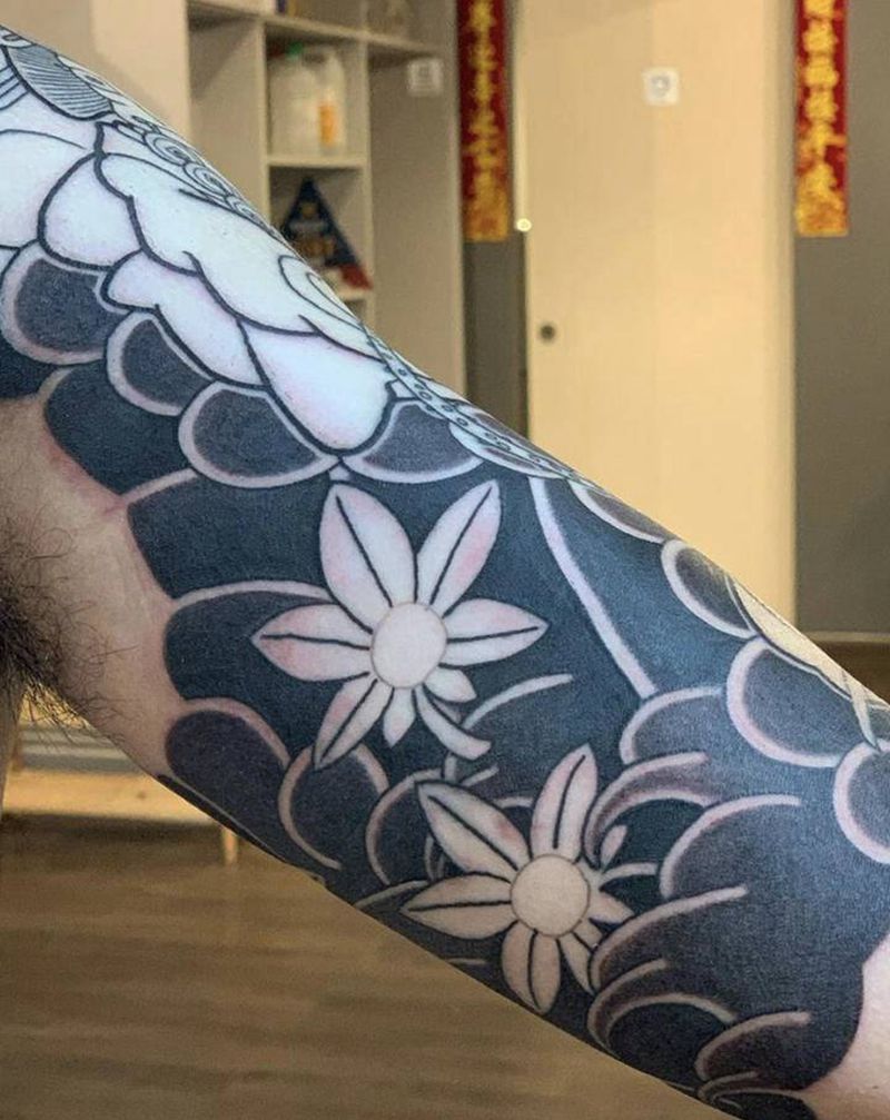 雾纹身图片_老传统纹身图案