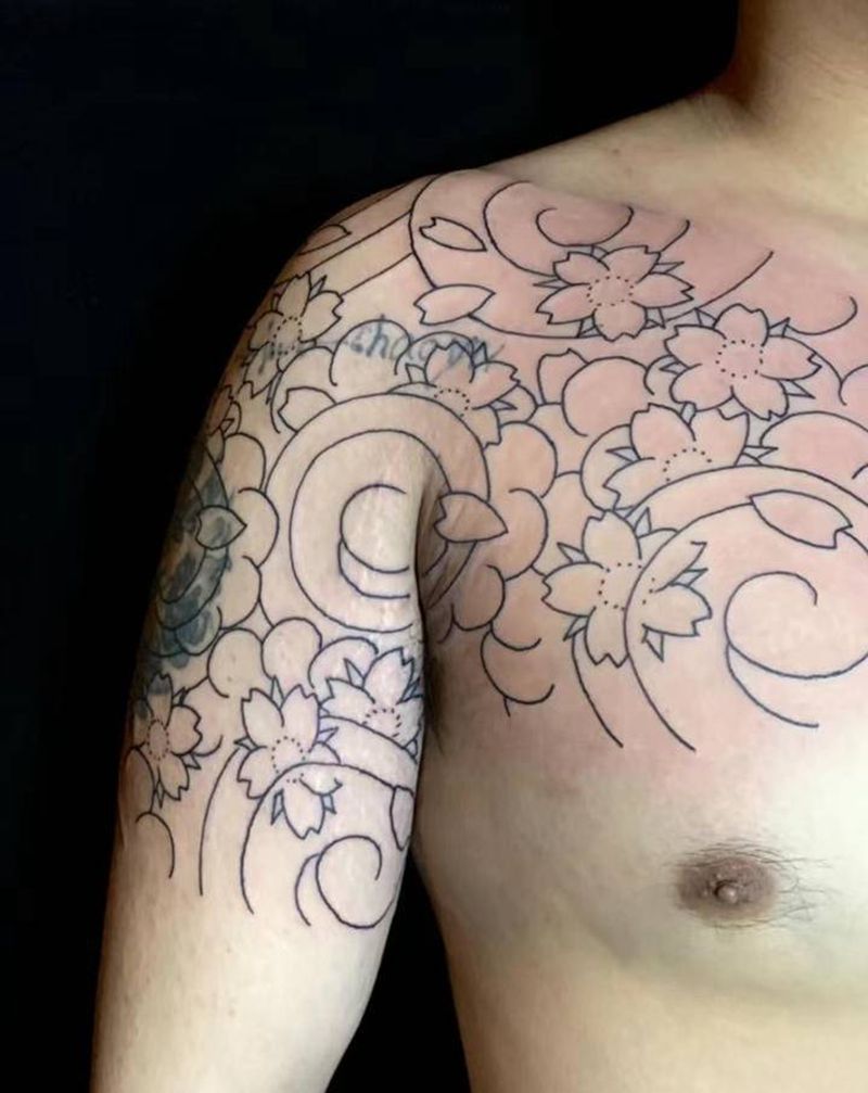 勇弟遮盖小作纹身图片_老传统纹身图案