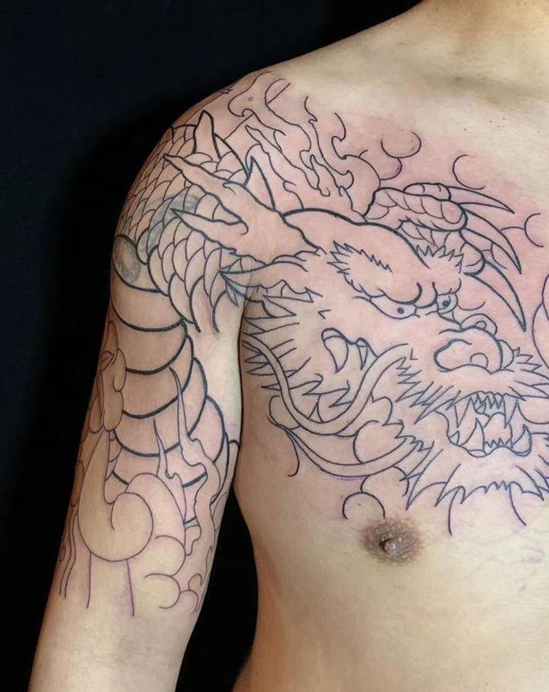 勇作品纹身图片_老传统纹身图案